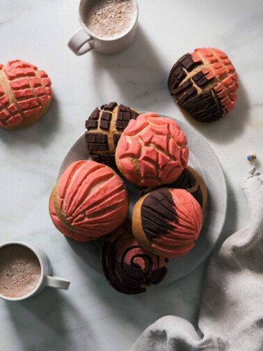 Conchas (Mexican Pan Dulce) - A Cozy Kitchen Conchas Recipe
