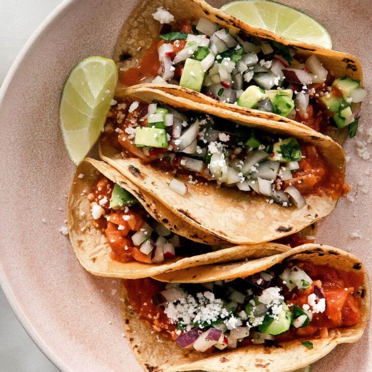 Jackfruit Tinga Tacos Vegan Recipe - A Cozy Kitchen