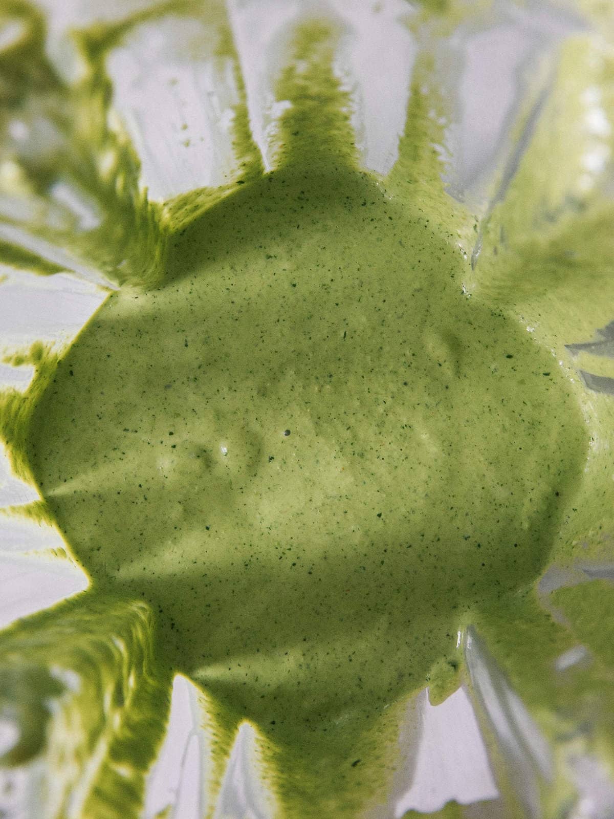 Aji Verde blended in a blender. 