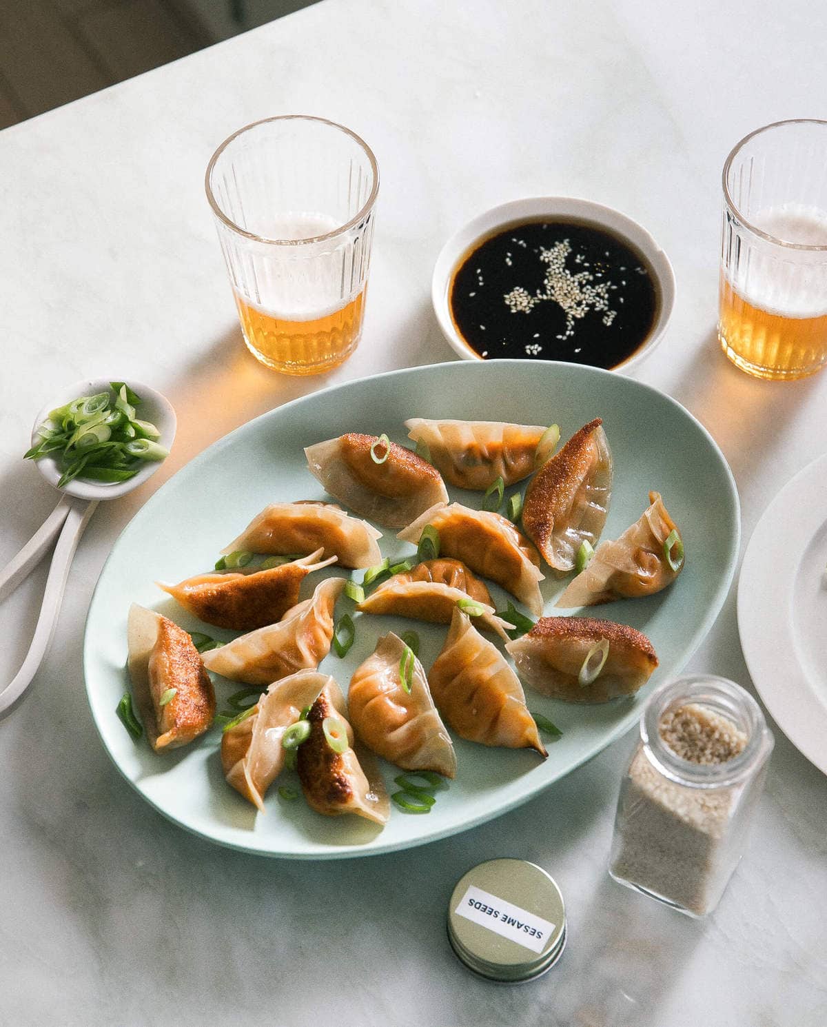 Vegetarian Carrot Ginger Potstickers 