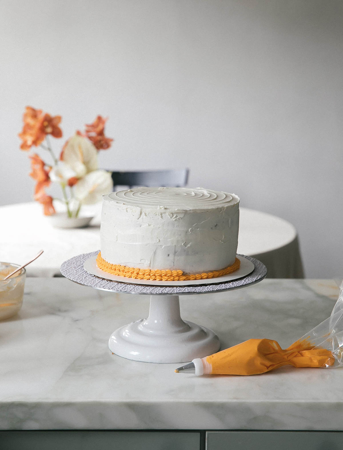 Passionfruit Vanilla Layer Cake