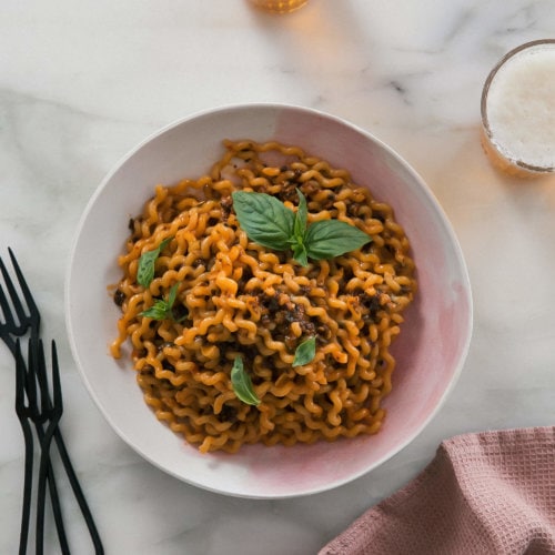 Spicy Sambal Mushroom Noodles A Cozy Kitchen