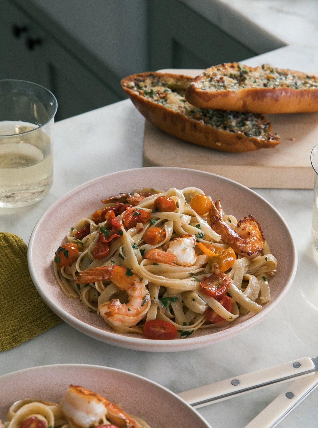 Sungold Tomato Shrimp Scampi Recipe - A Cozy Kitchen