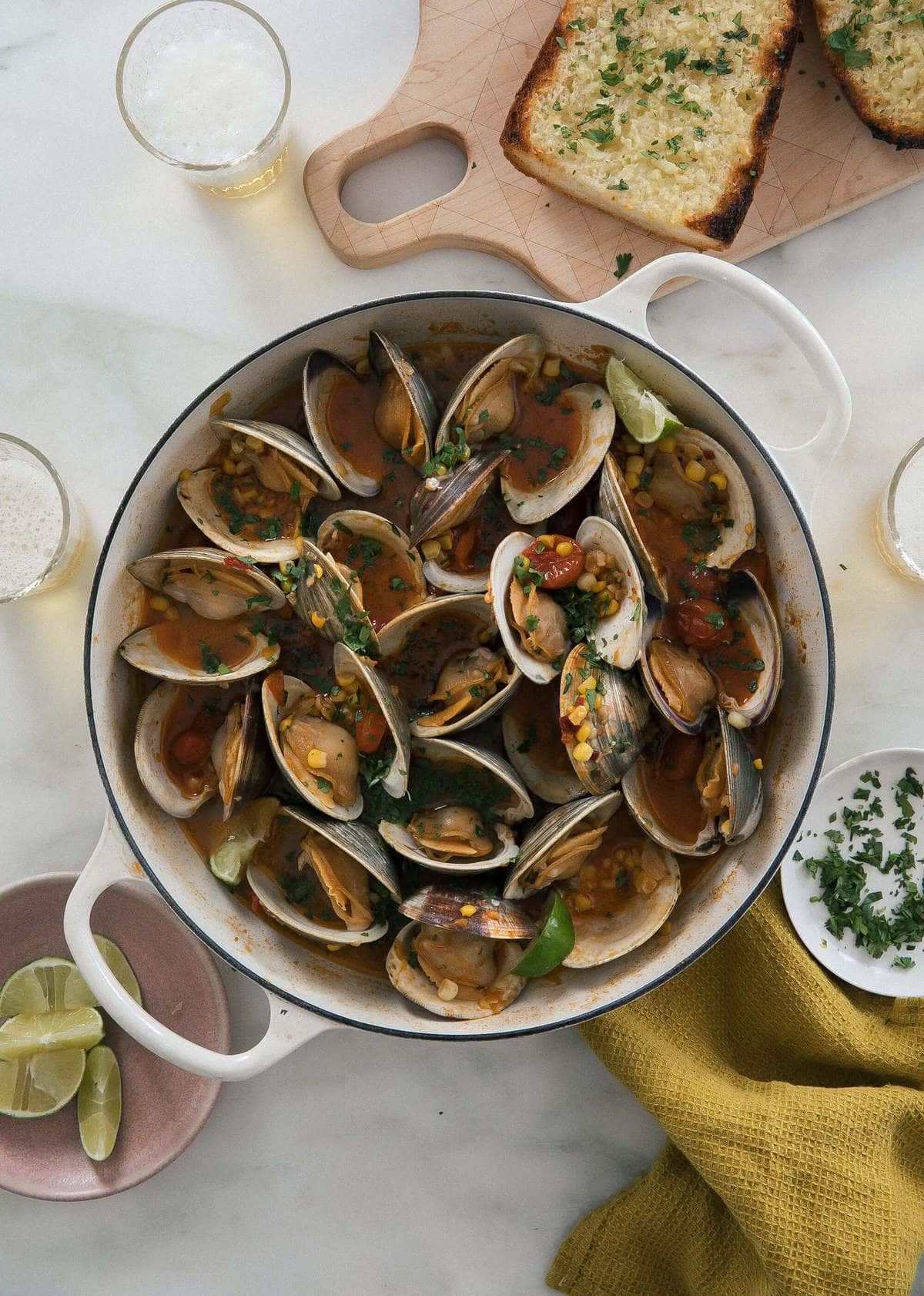 Chipolte Lime Braised Clams