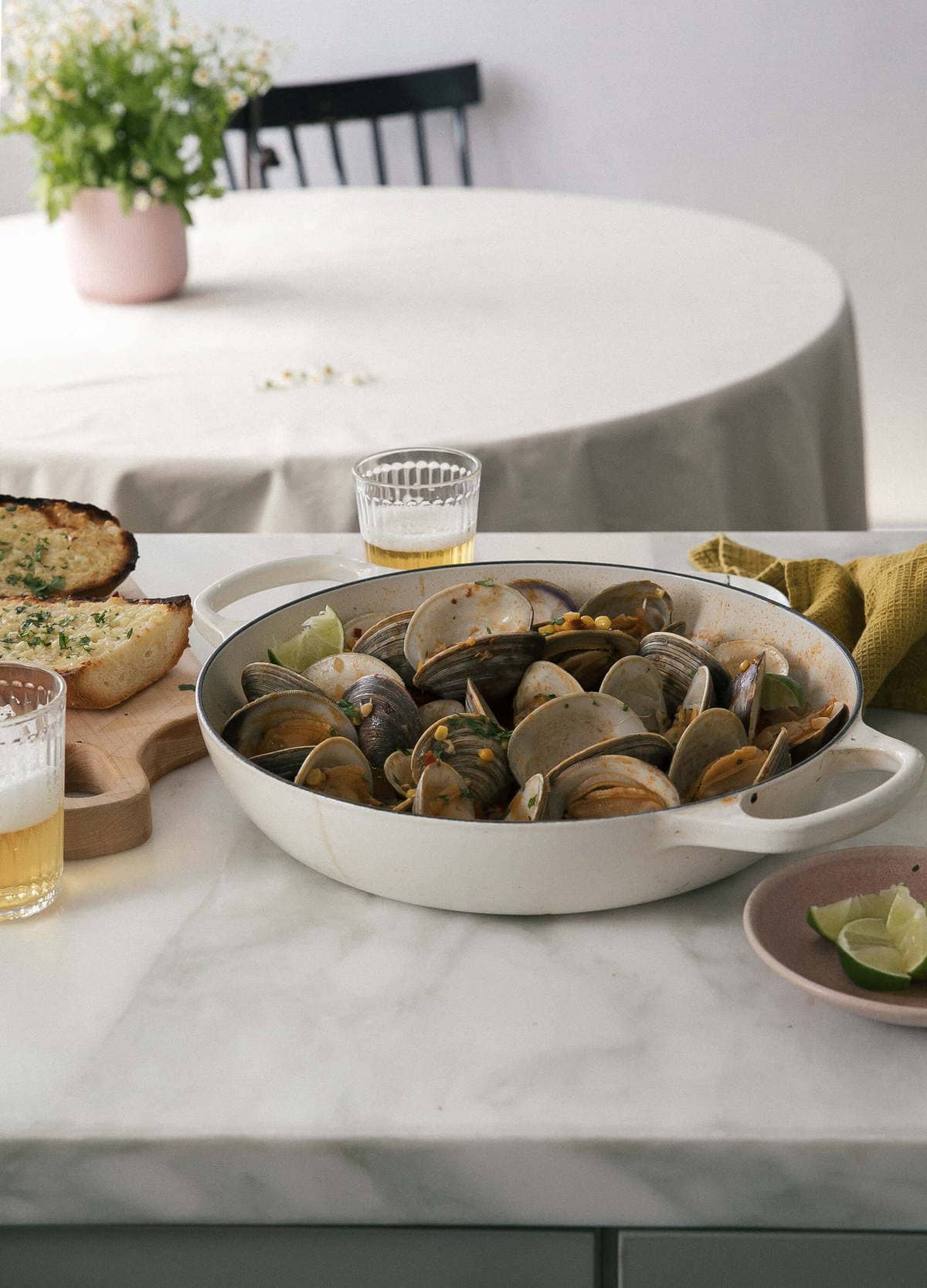 Chipolte Lime Braised Clams
