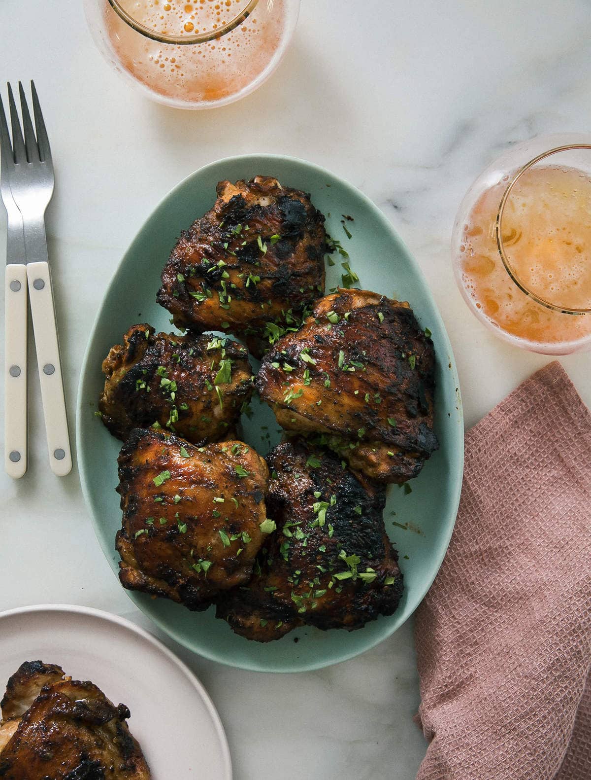 Pollo a la Brasa-Style Grilled Chicken Thighs.