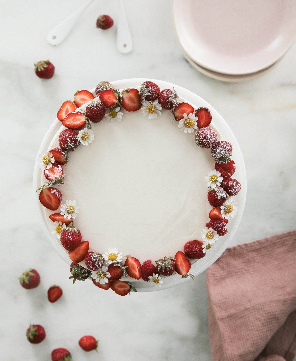 Strawberries and Cream Cake