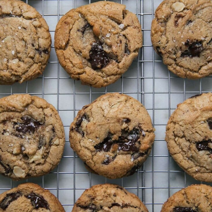 Brown Butter Chocolate Chip Cookies with Walnuts