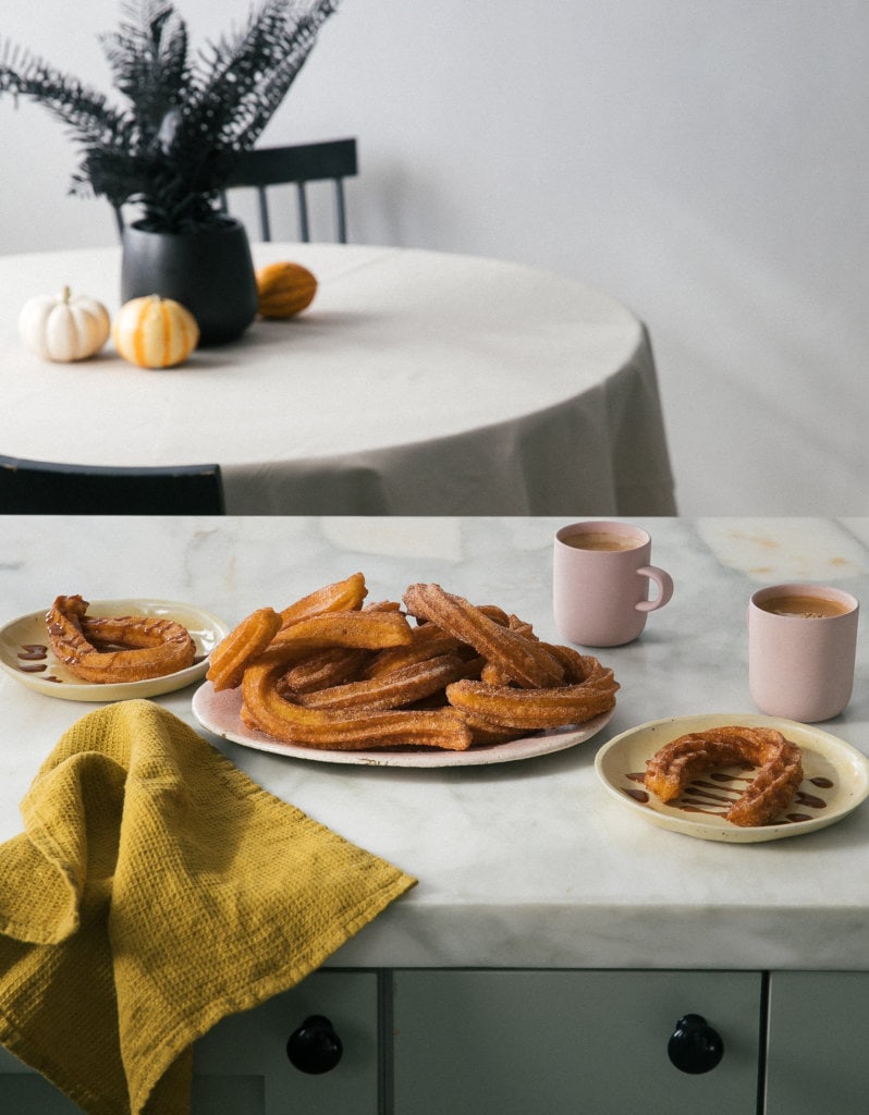 Pumpkin Churro scene on counter