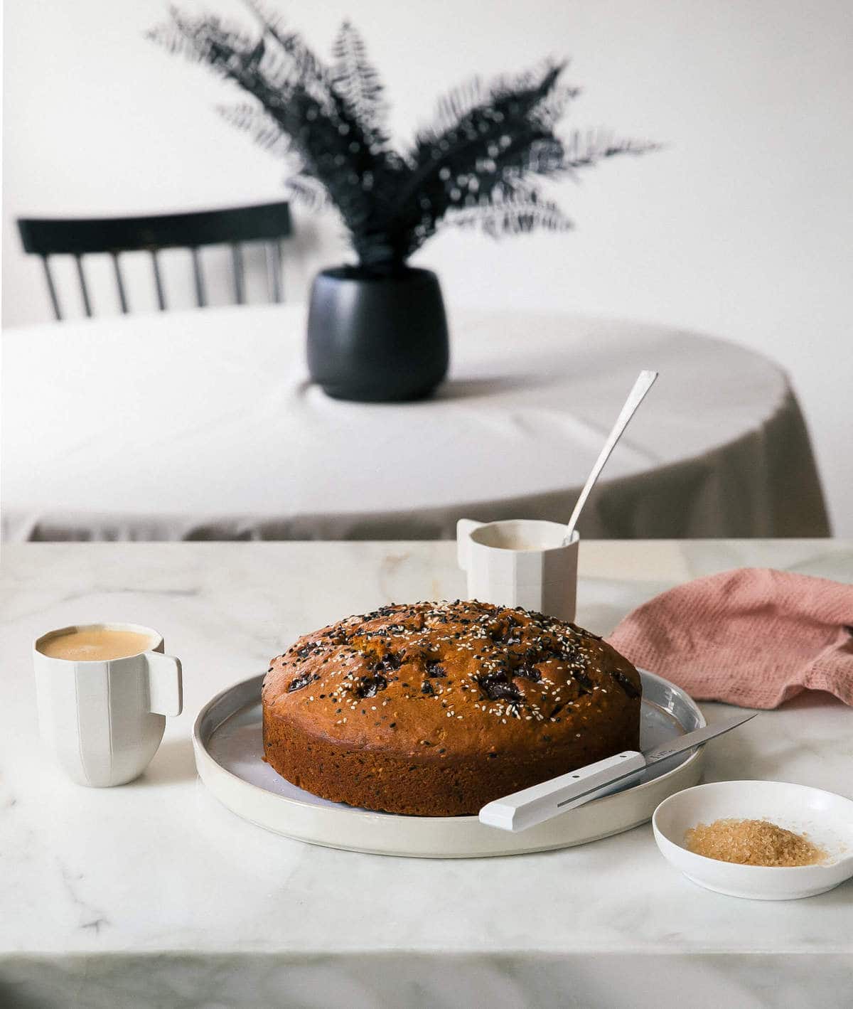 Sesame Pumpkin Chocolate Cake