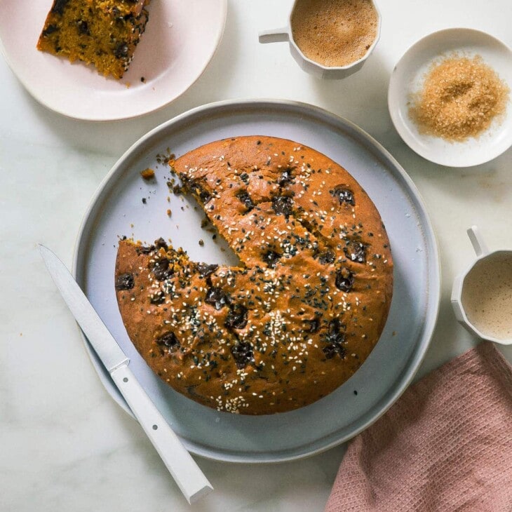 Sesame Pumpkin Chocolate Cake