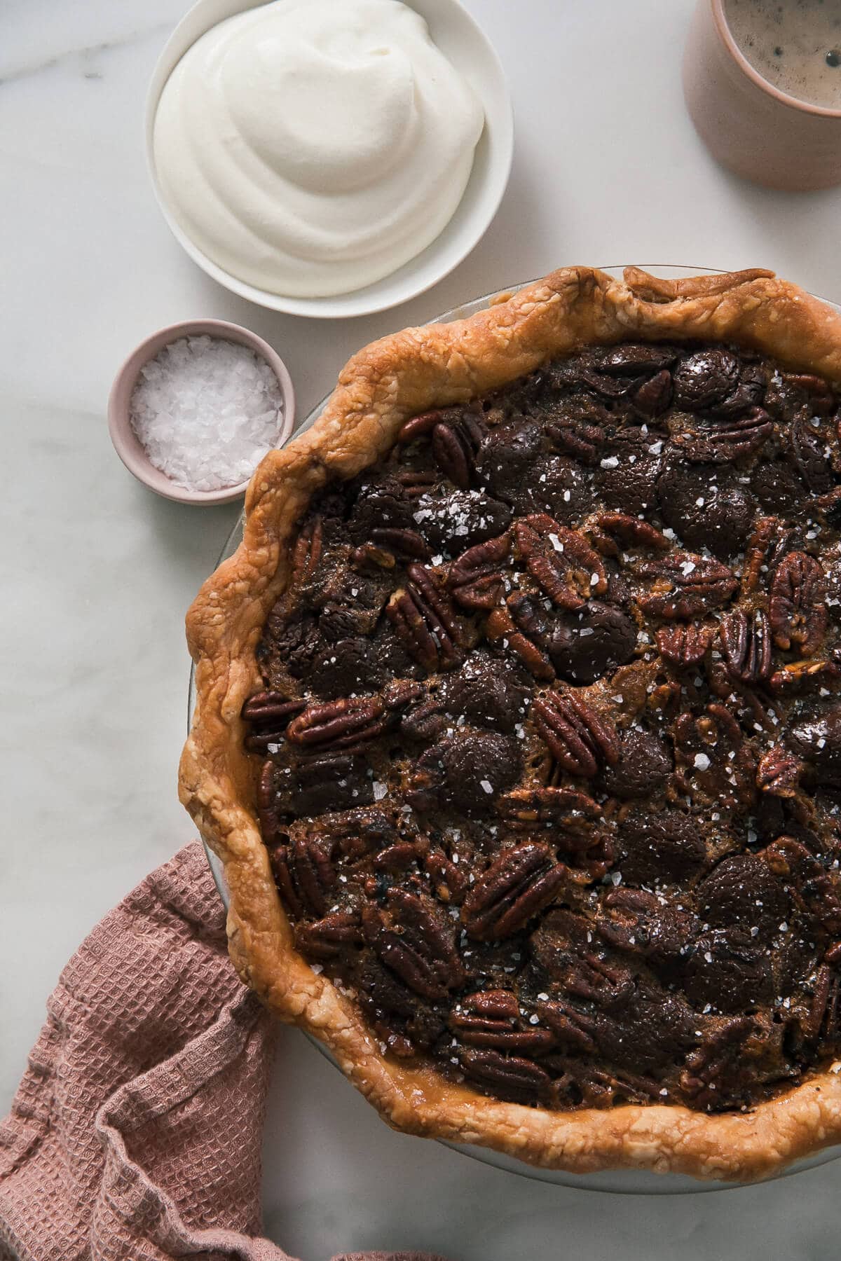 Dark Chocolate Pecan Pie Recipe - A Cozy Kitchen