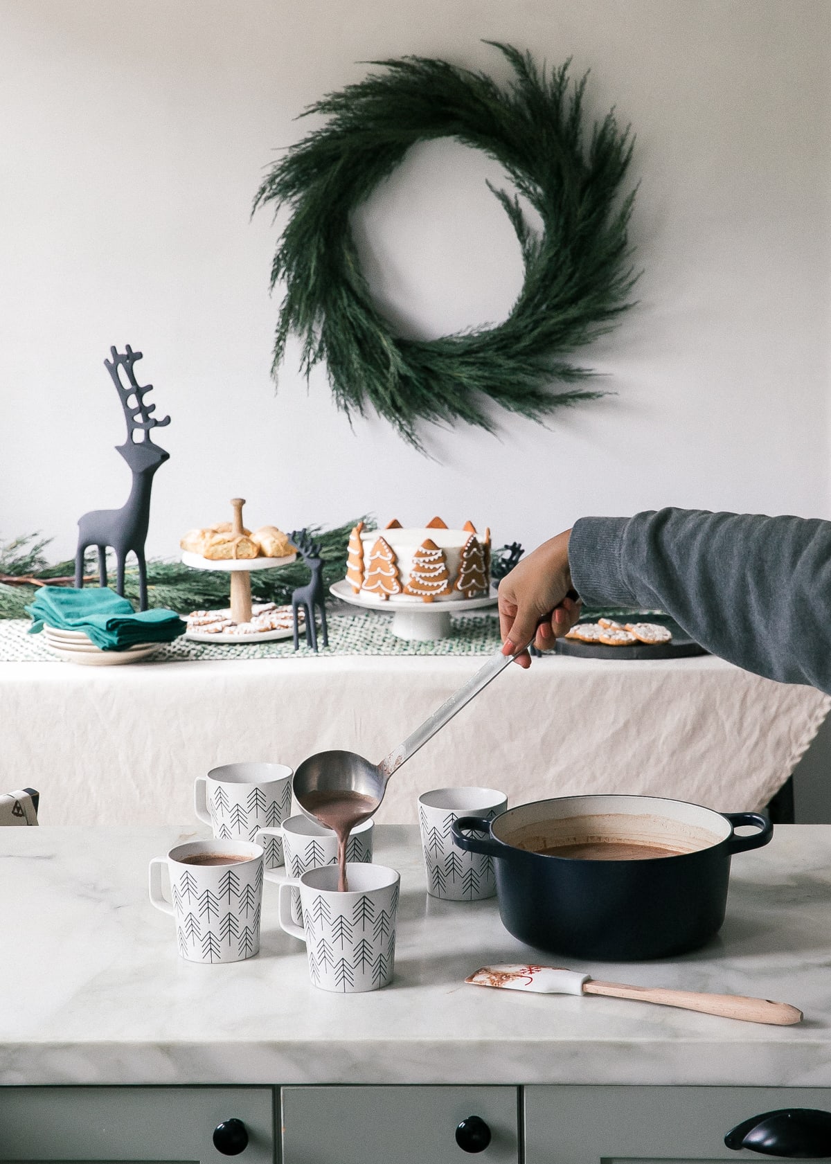 Holiday Dessert Table with Crate and Barrel