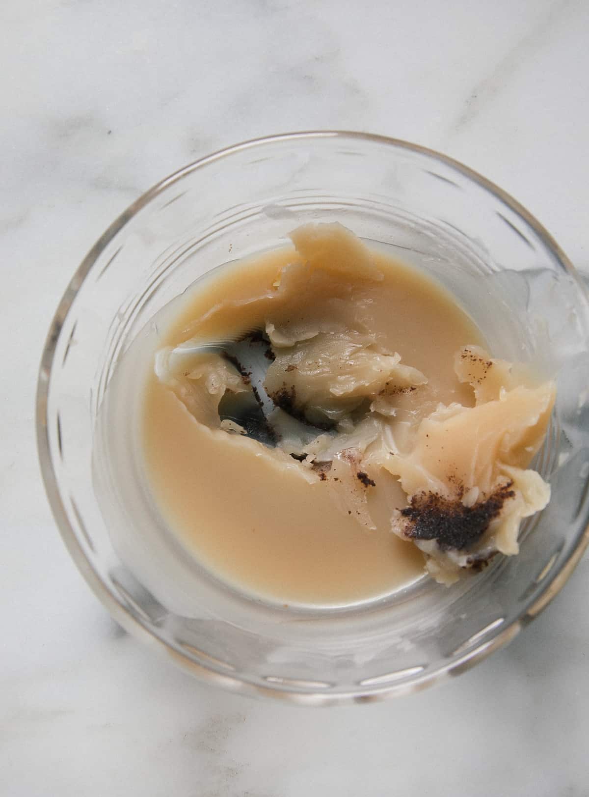 Close up of brown butter 