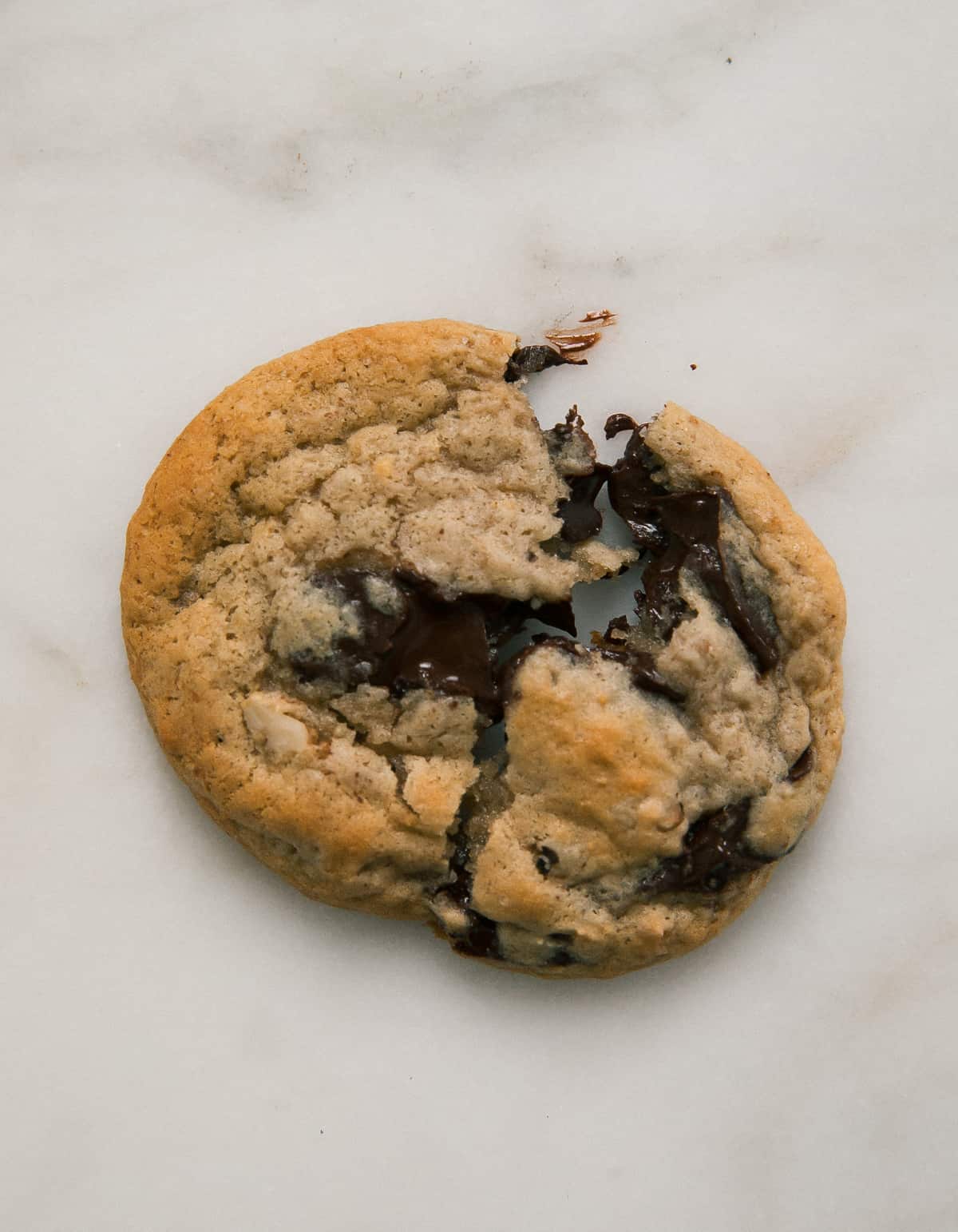 Closeup of Banana Chocolate Chip Cookies