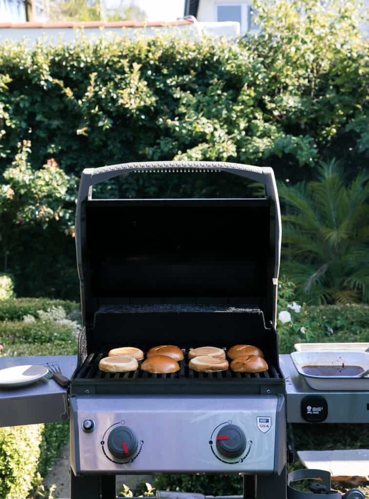 grilling buns!