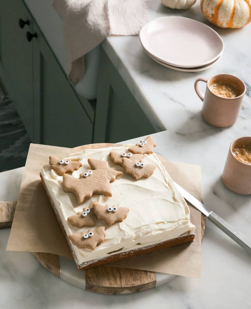 Mini Brown Butter Sheet Cake with Maple Frosting