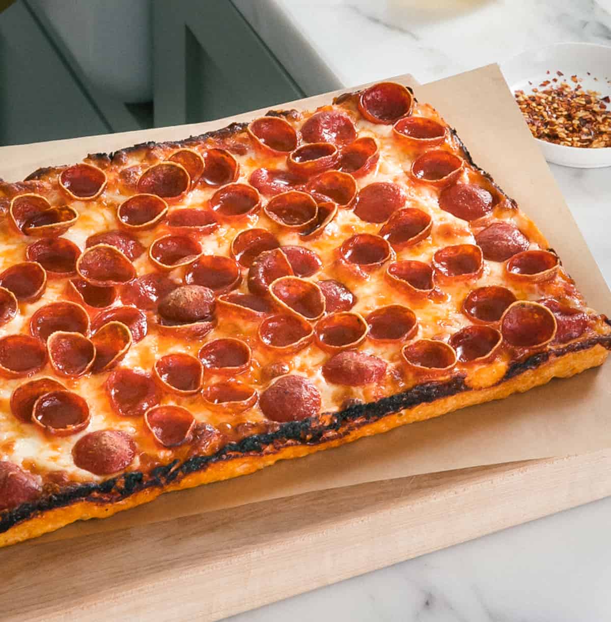 Detroit Style Pizza - A Cozy Kitchen