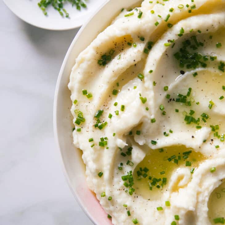 Close up of The Best Creamy Mashed Potatoes