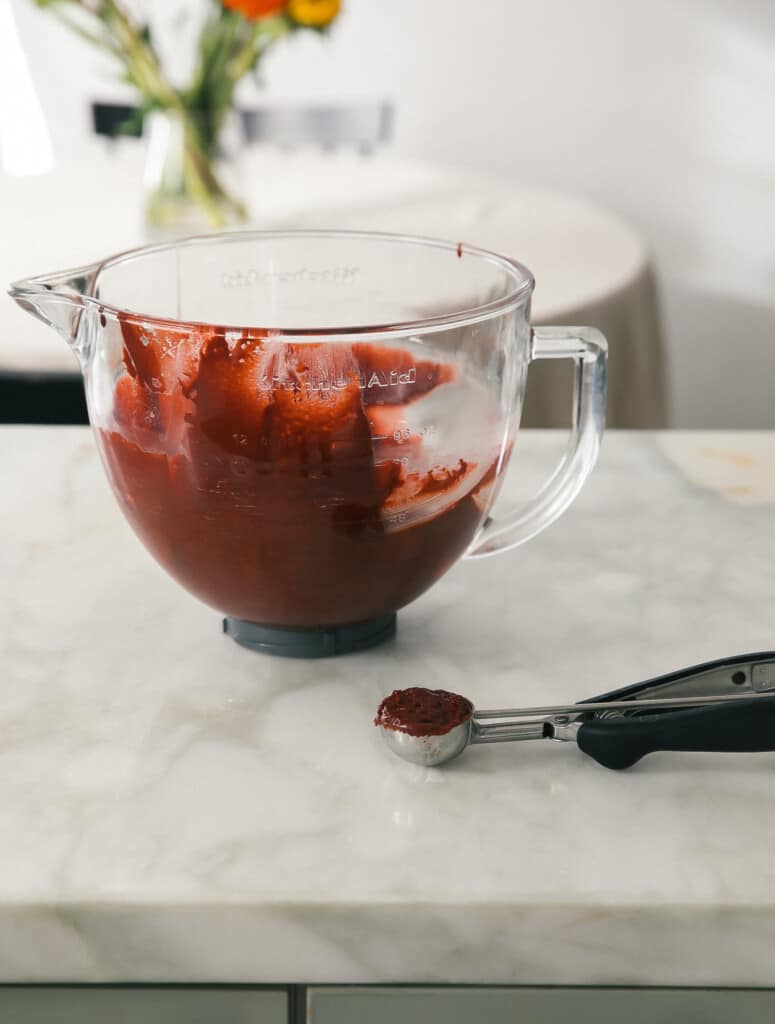 Red Velvet Crinkle Cookie Dough
