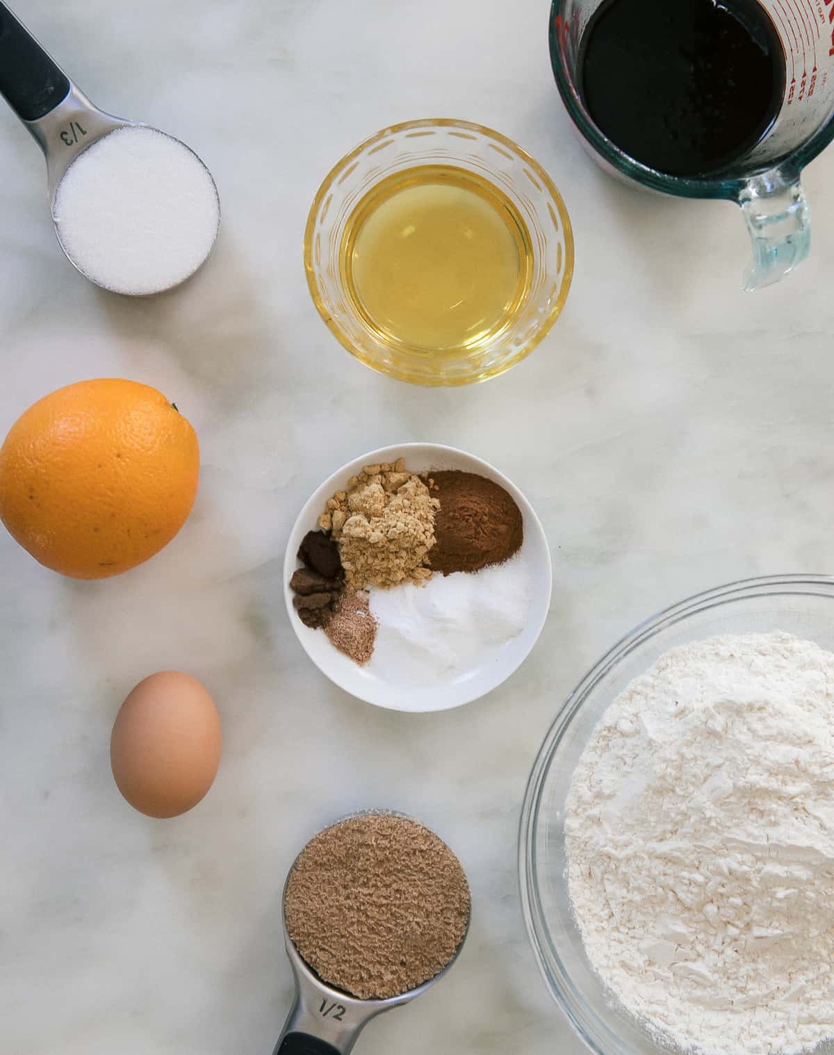 Spices and Ingredients on counter