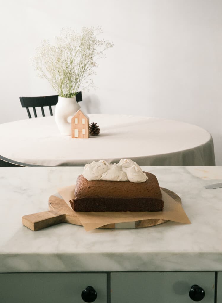 Gingerbread Cake with frosting