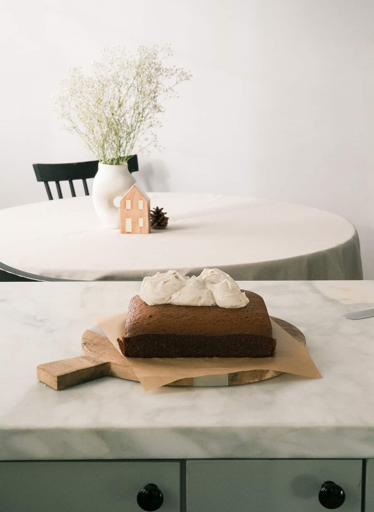 Gingerbread Cake with frosting