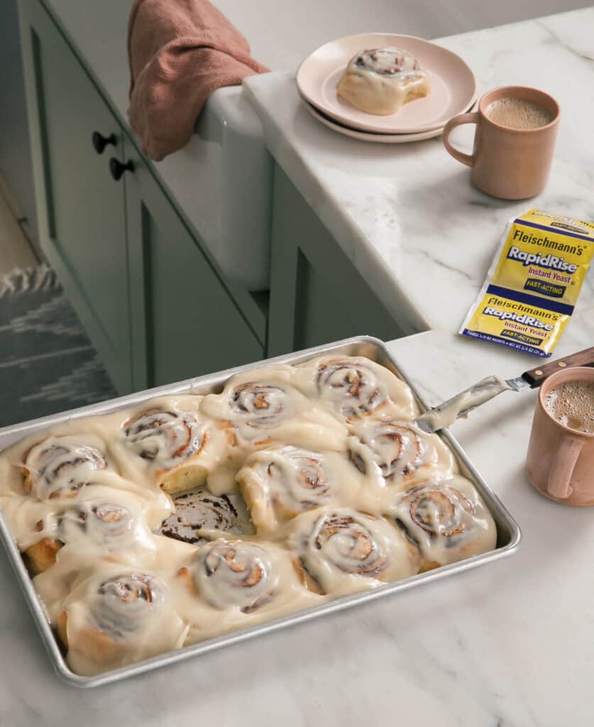 Mocha Rolls on counter