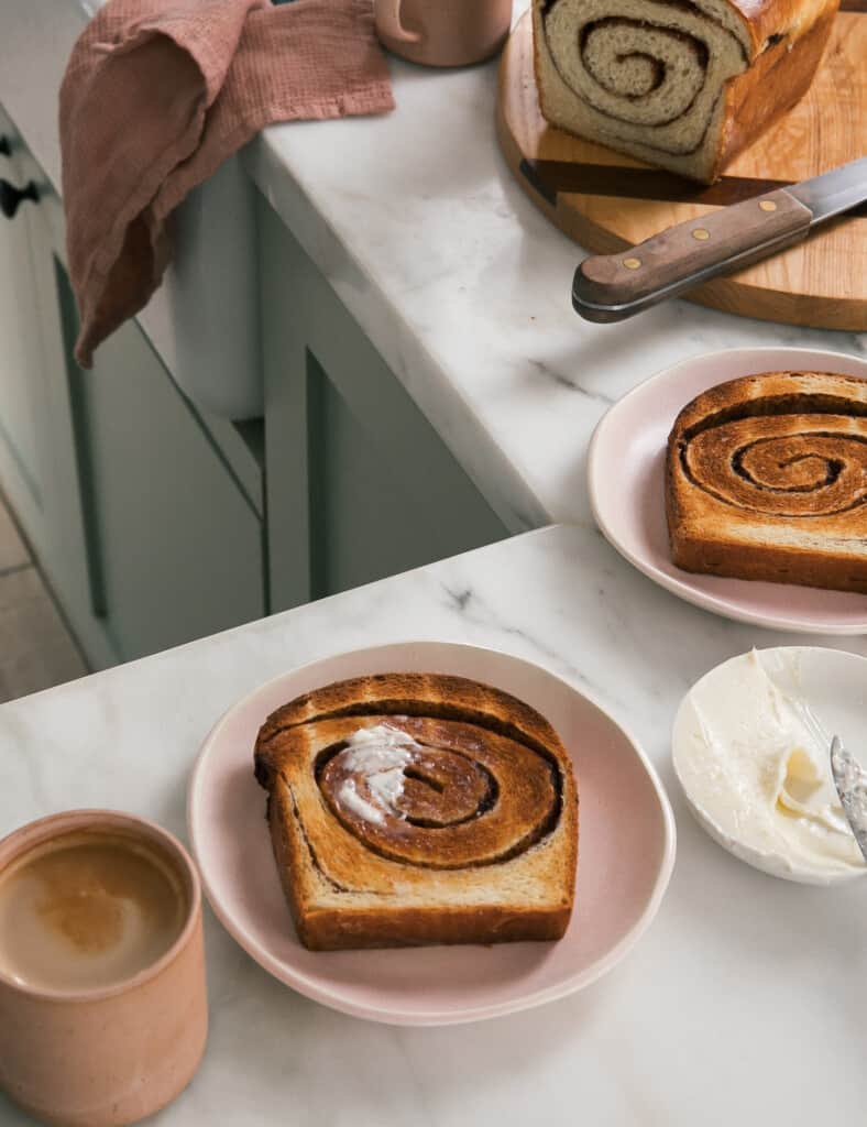 Cinnamon Swirl Bread Slices