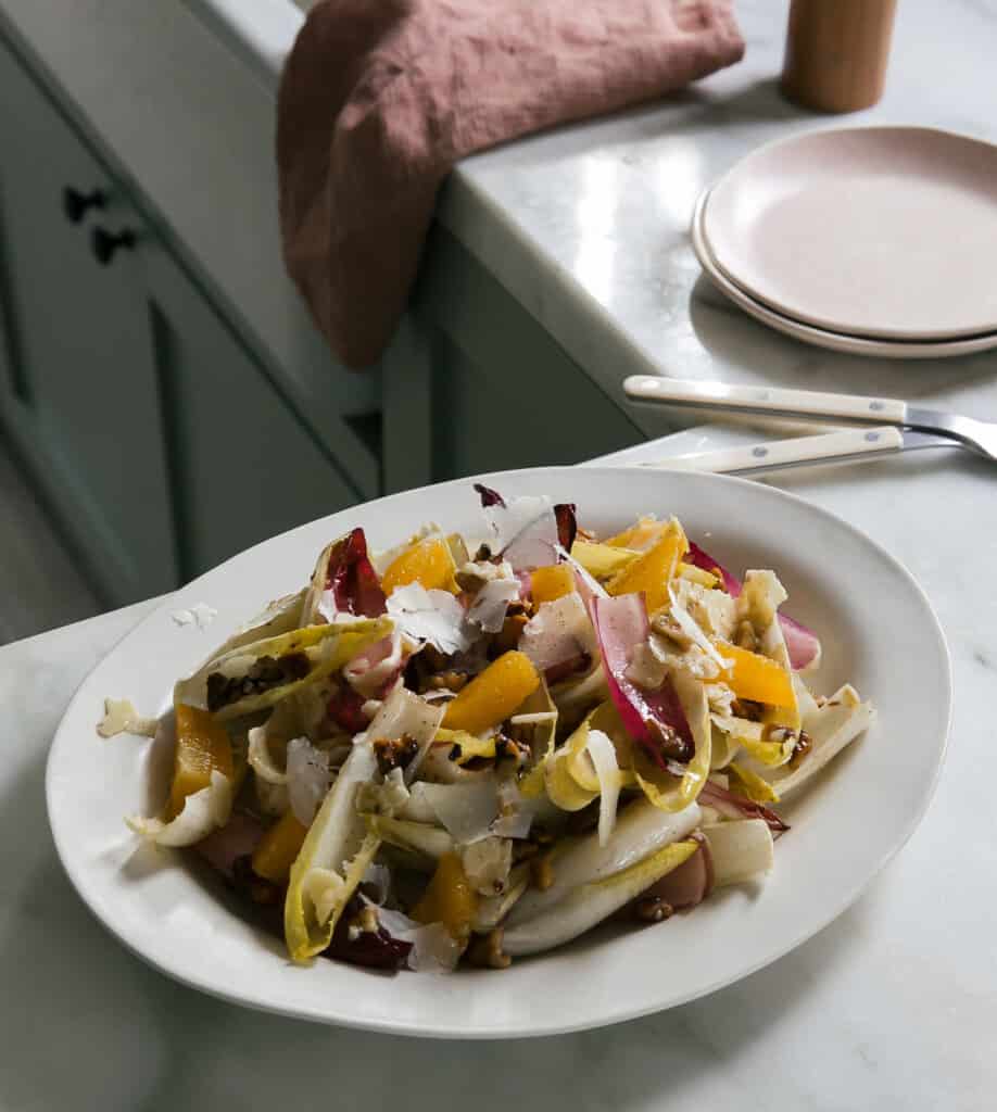 Endive Salad with plates