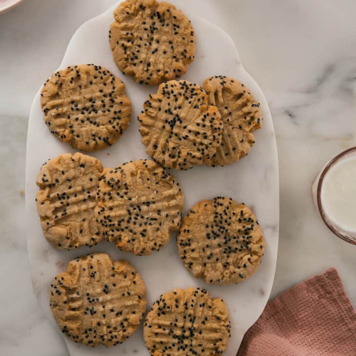 Miso Peanut Butter Cookie Dough overhead