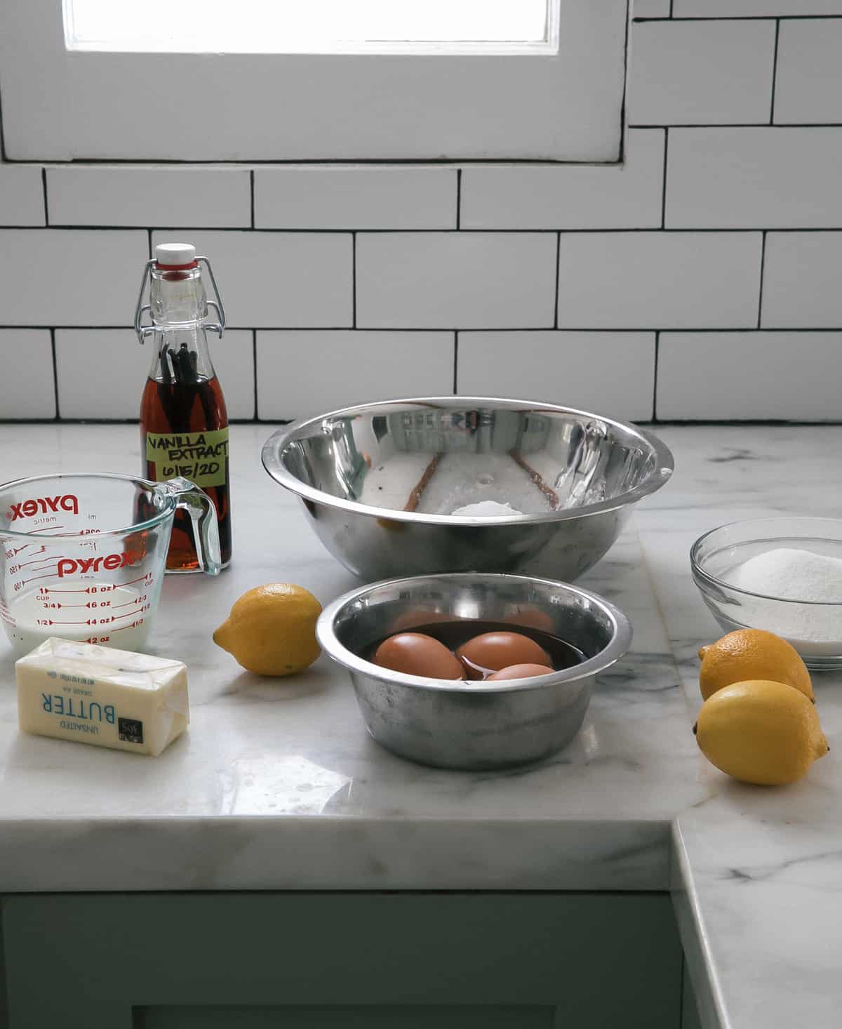 Ingredients for Lemon Cake