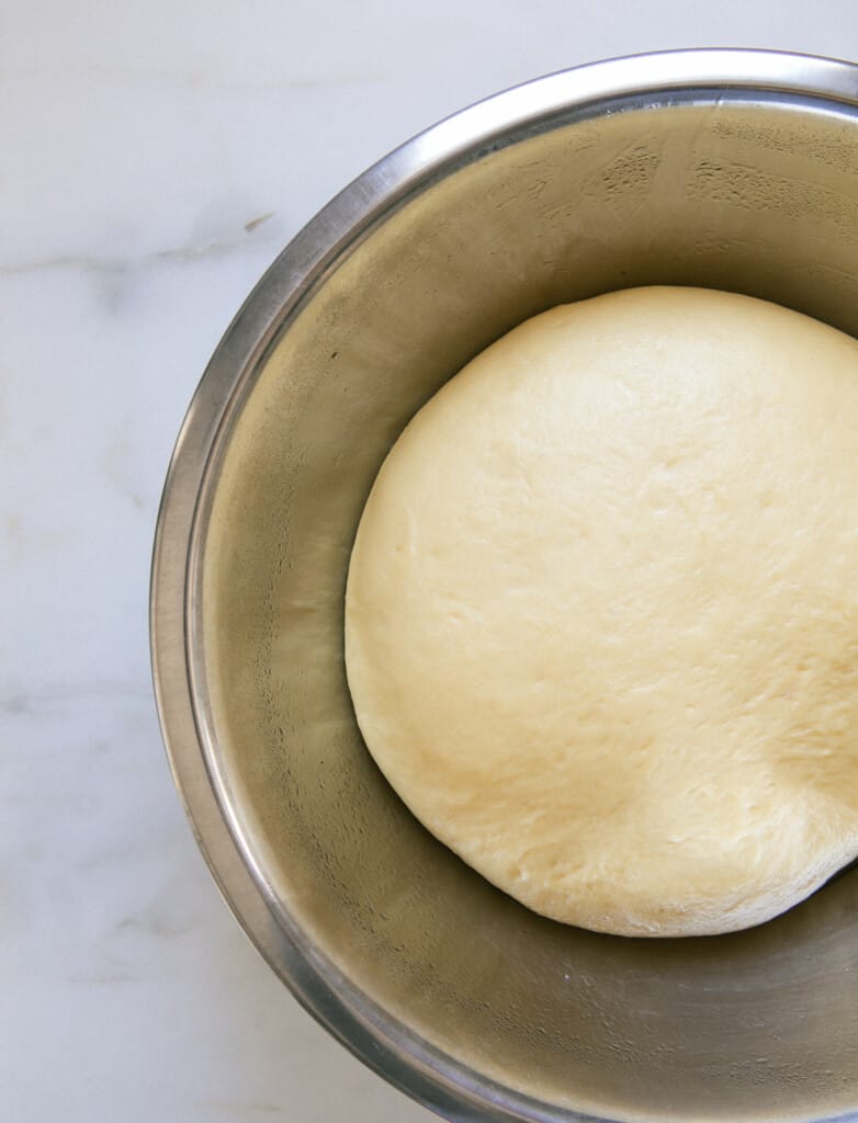 Strawberry Rolls Dough in Bowl