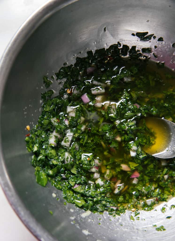 chimichurri all mixed up