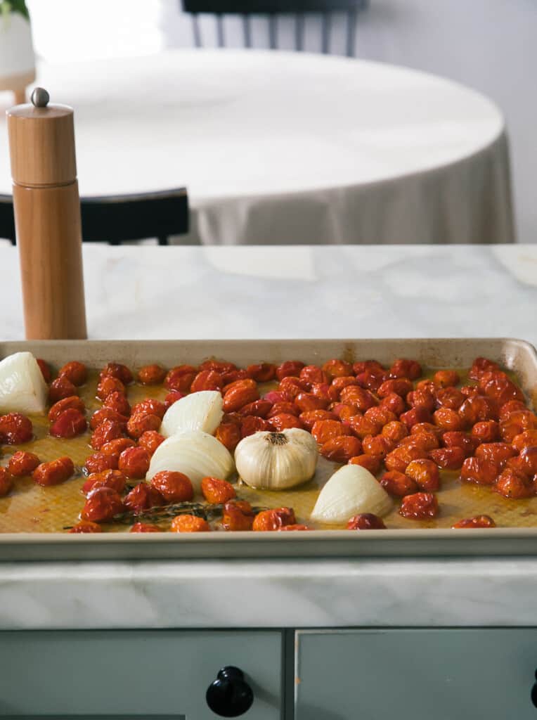 Sheet Pan Tomato Soup - A Cozy Kitchen