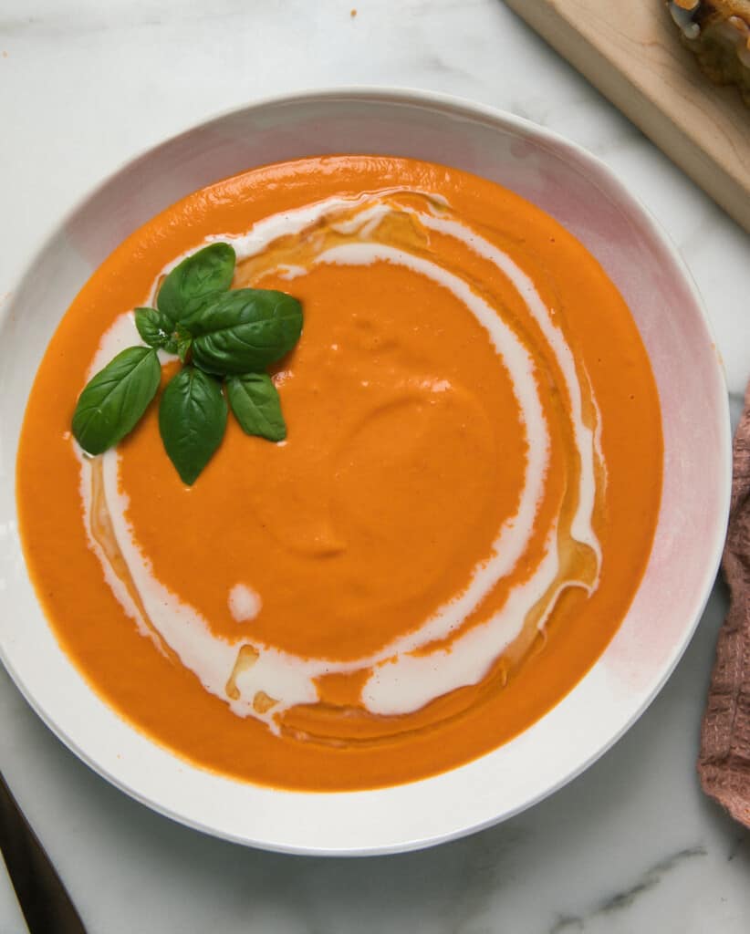 Sheet Pan Tomato Soup - A Cozy Kitchen