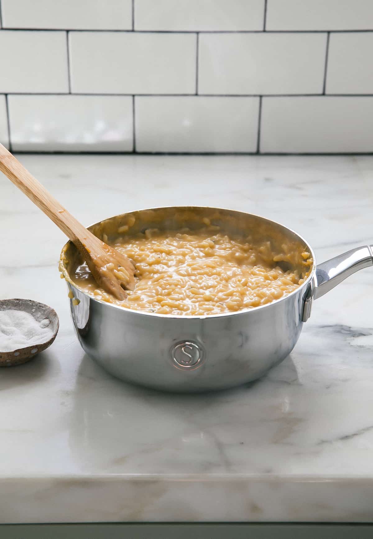 Risotto in skillet