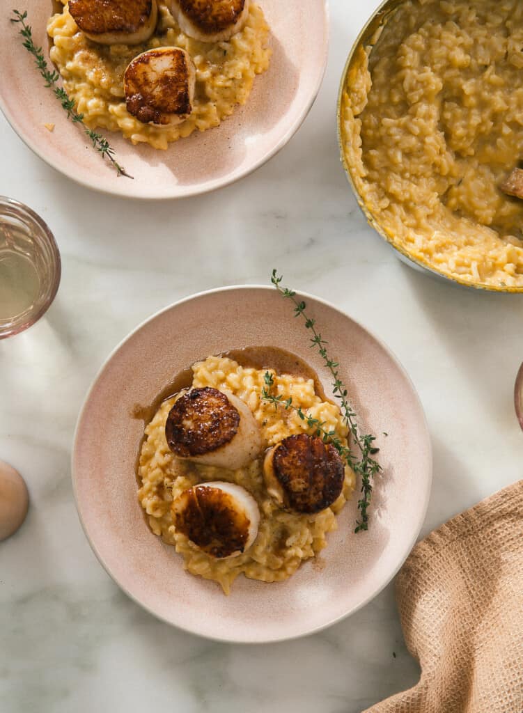 Butternut Squash with Browned Butter Scallops