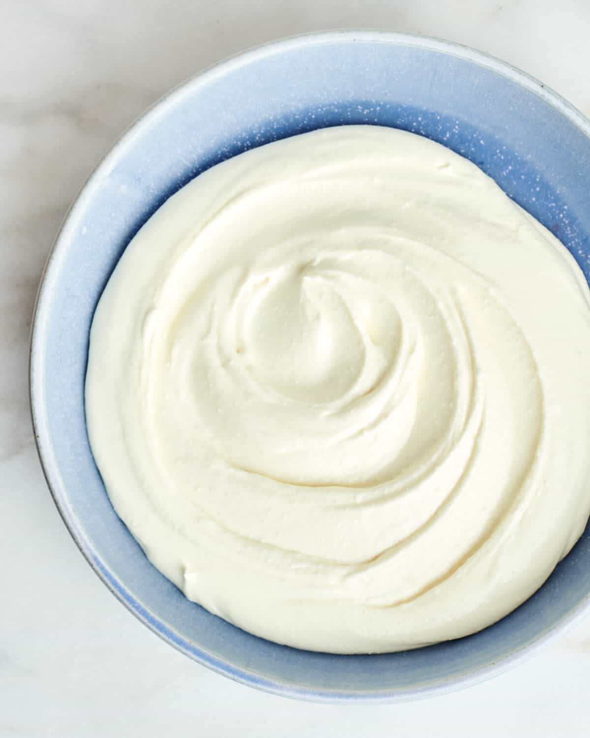 Whipped Feta in a bowl. 