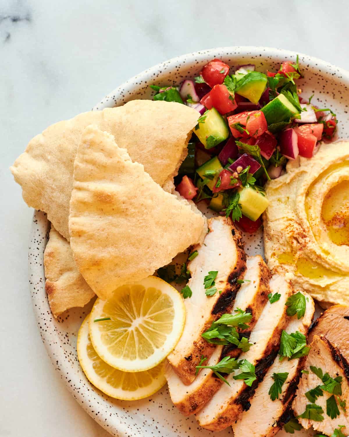 Grilled Mediterranean Chicken Plate