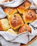 French Onion Rolls in Basket