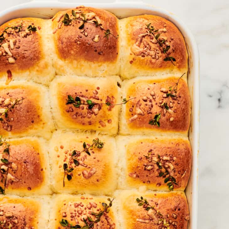 French Onion Rolls in Pan