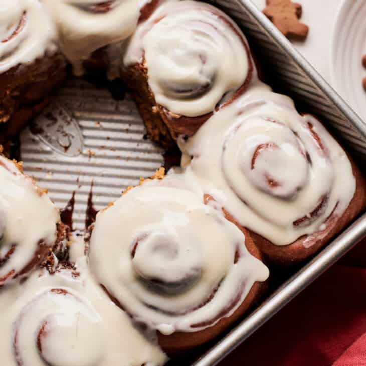 Fluffy Gingerbread Rolls