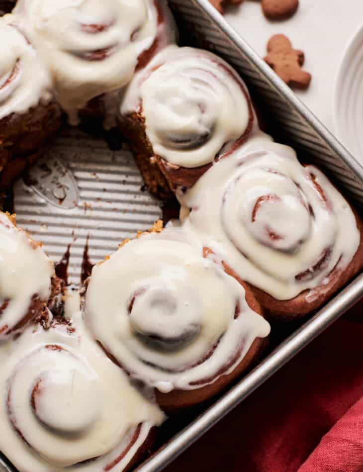 Fluffy Gingerbread Rolls