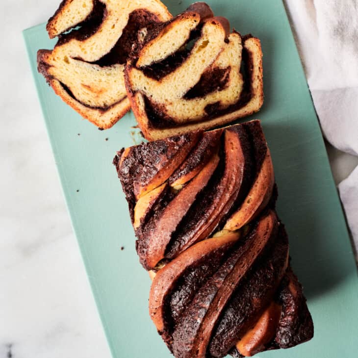 Chocolate Orange Babka with Slices