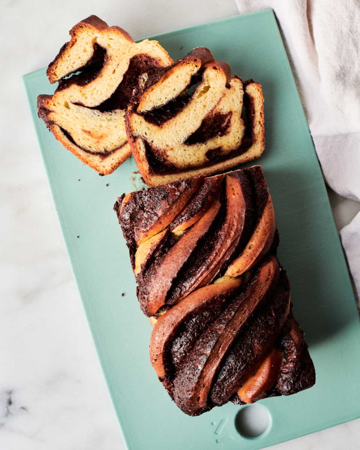 Chocolate Orange Babka with Slices