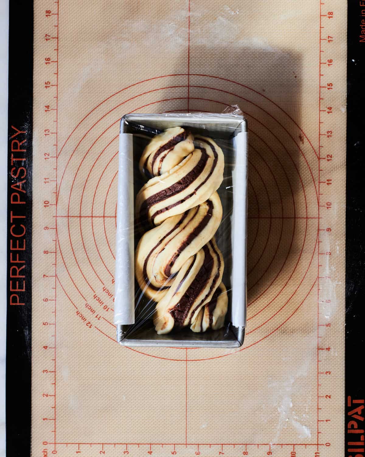 Chocolate Orange Babka in Pan Pre-Bake