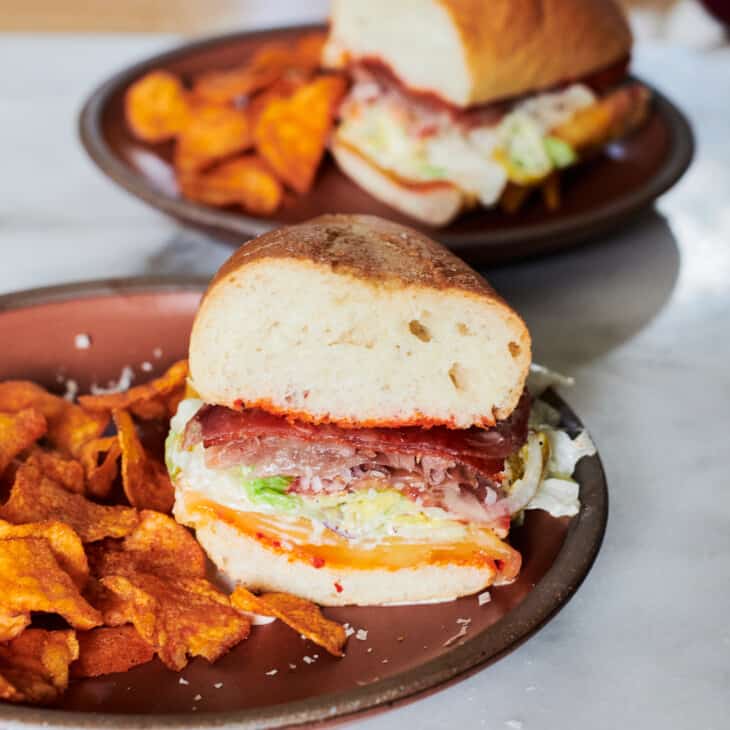 Grinder Sandwich with Chips