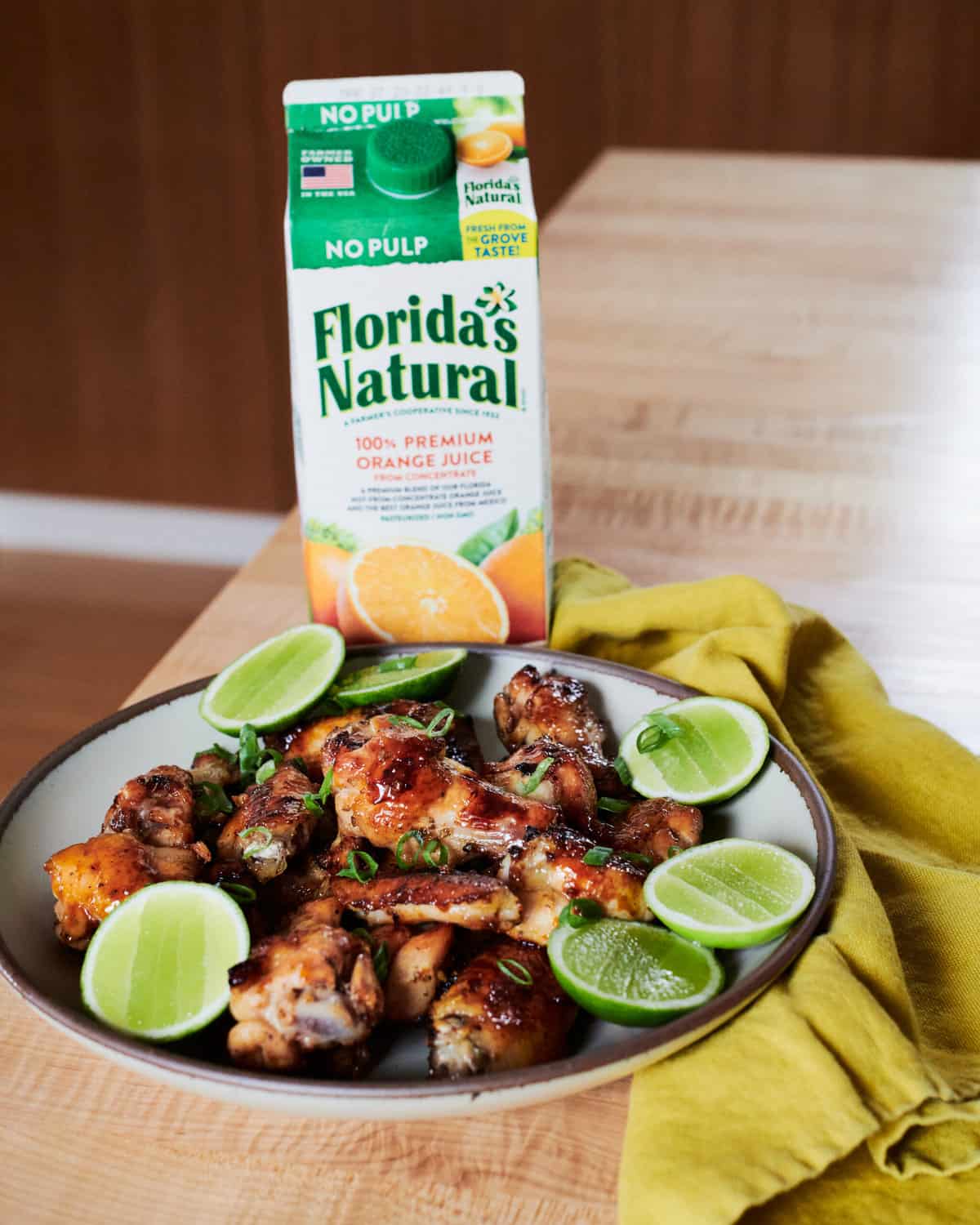 Sticky Mojo-Inspired Chicken Wings on Table