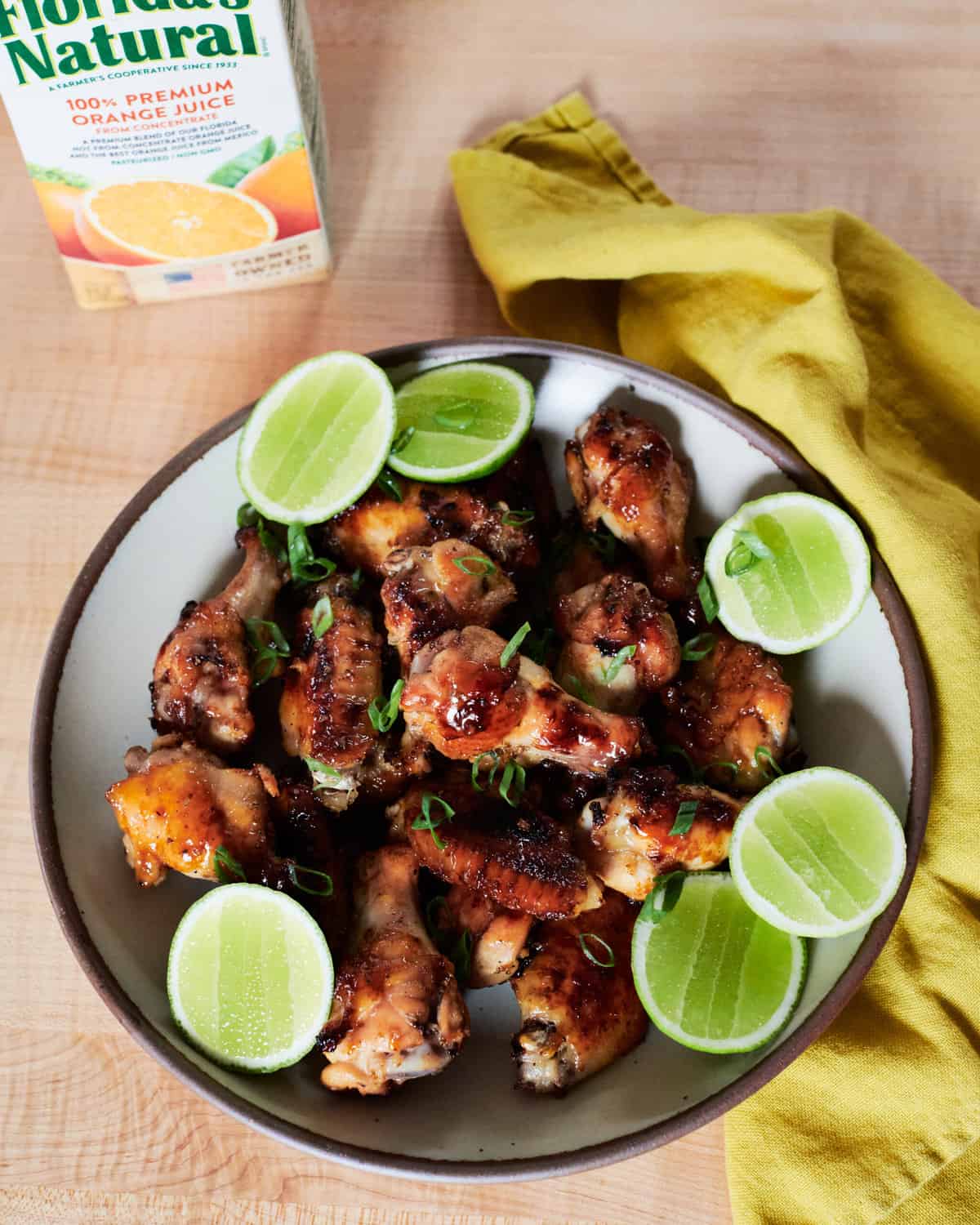 Sticky Mojo-Inspired Chicken Wings Made With Florida's Orange Juice